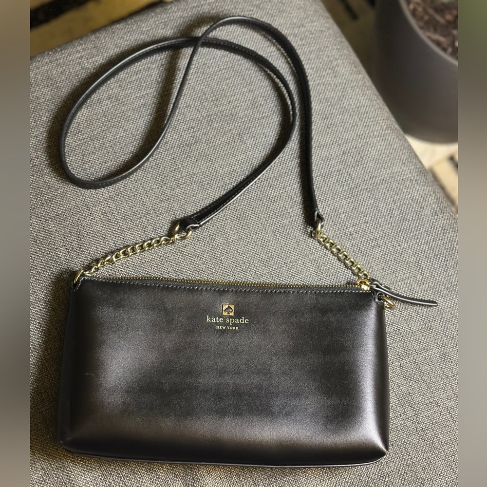 Kate Spade Black Leather Crossbody Bag